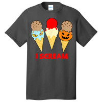 Womens Scary Spooky Halloween Scream Design Basic T-shirt | Artistshot