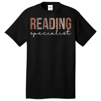 Reading Specialist Leopard Appreciation For Women For Work Basic T-shirt | Artistshot