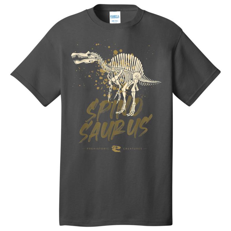 Spinosaurus Skeleton Paleontologist Fossil Dino Lovers Basic T-shirt | Artistshot