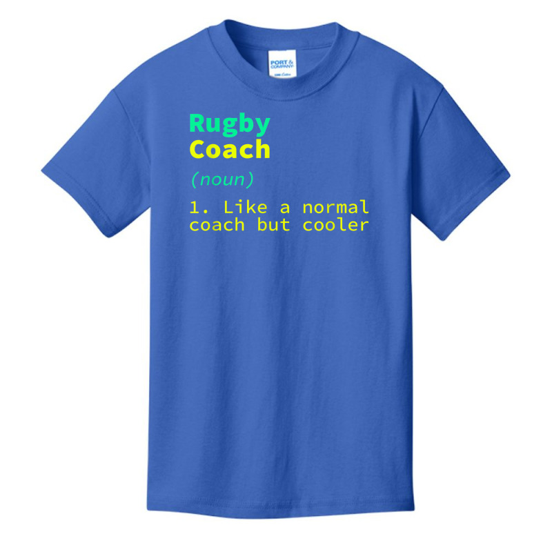 Rugby Coach Definition Funny Rugby Player Humor Team Sports Basic Youth T-shirt | Artistshot