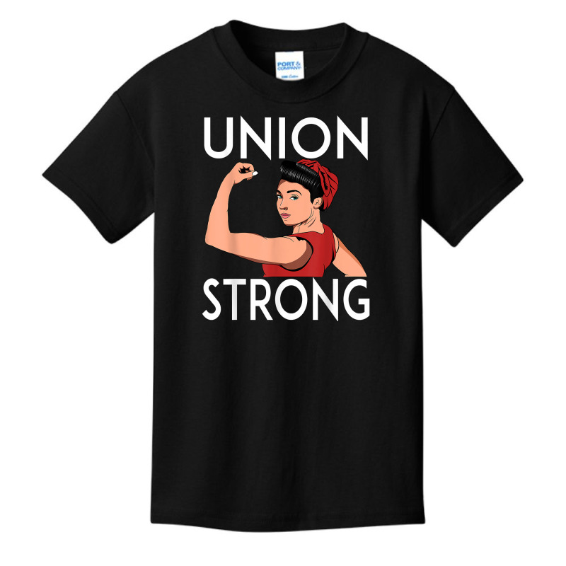 Union Strong And Solidarity Gifts For Women Union Strong T Shirt Basic Youth T-shirt by cm-arts | Artistshot