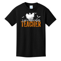 Spooktacular Teacher Spooky Ghost Teacher Halloween Women Basic Youth T-shirt | Artistshot