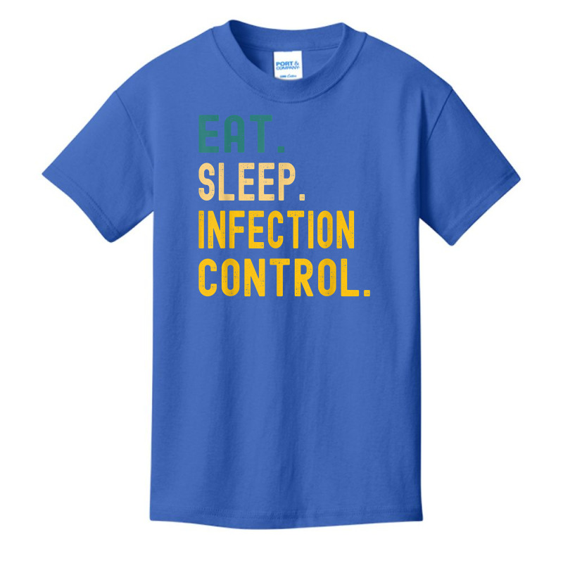 Vintage Retro Sunset Eat Sleep Infection Control T Shirt Basic Youth T-shirt | Artistshot