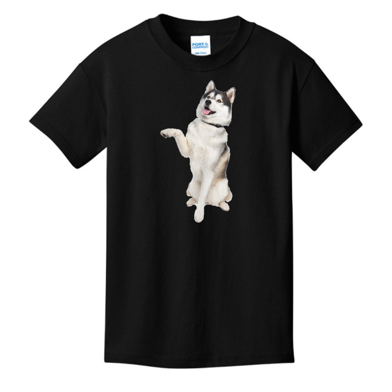 Siberian Husky T Shirt Basic Youth T-shirt by cm-arts | Artistshot