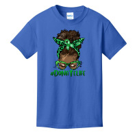 Afro Messy Bun Donate Life Basic Youth T-shirt | Artistshot