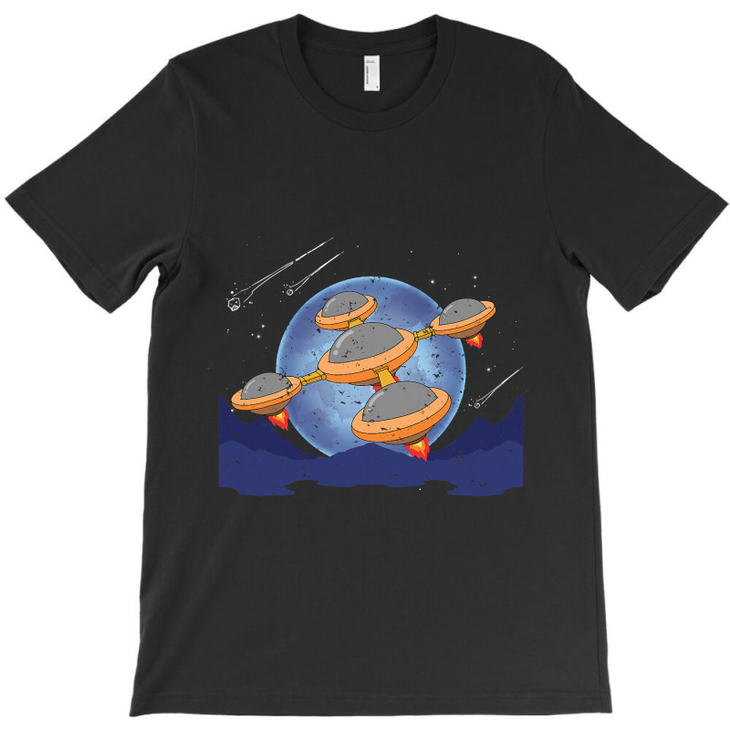 Sci Fi Unidentified Flying Object Ufo Outer Space  T-shirt | Artistshot