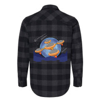 Sci Fi Unidentified Flying Object Ufo Outer Space  Flannel Shirt | Artistshot