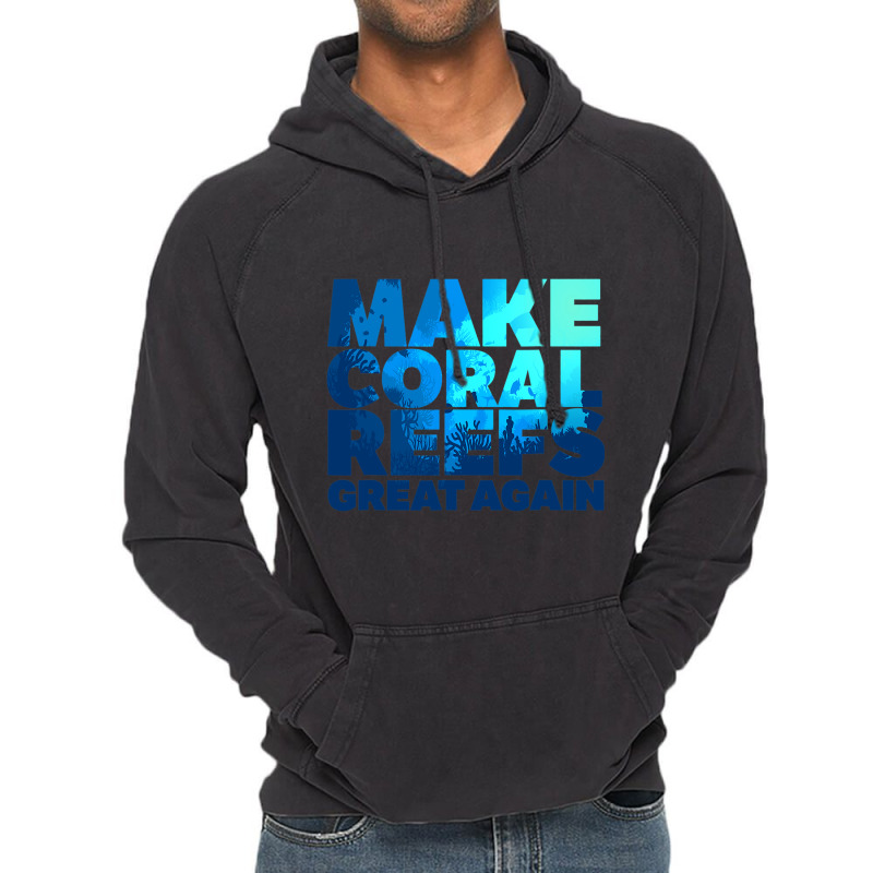 Save Our Oceans Reef Ocean Coral Vintage Hoodie by TedWidener | Artistshot