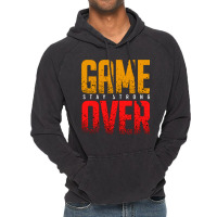 Game Over Vector T Shirt Design Vintage Hoodie | Artistshot