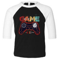 Vector Game Over Typography T Shirt Gamer Vector D Toddler 3/4 Sleeve Tee | Artistshot