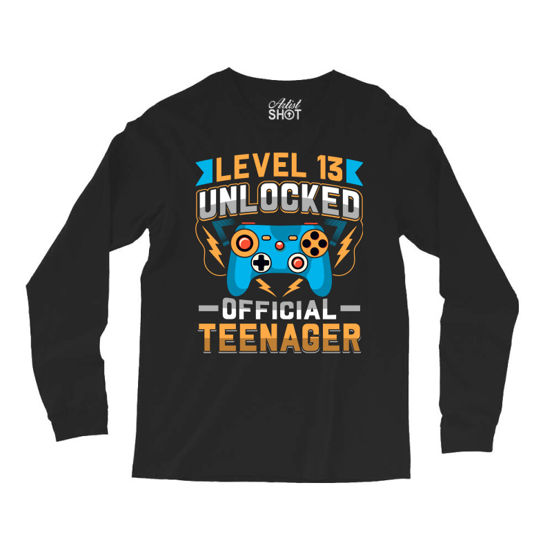 Vector Level 13 Unlocked Official Teenager Tshirt Long Sleeve Shirts | Artistshot