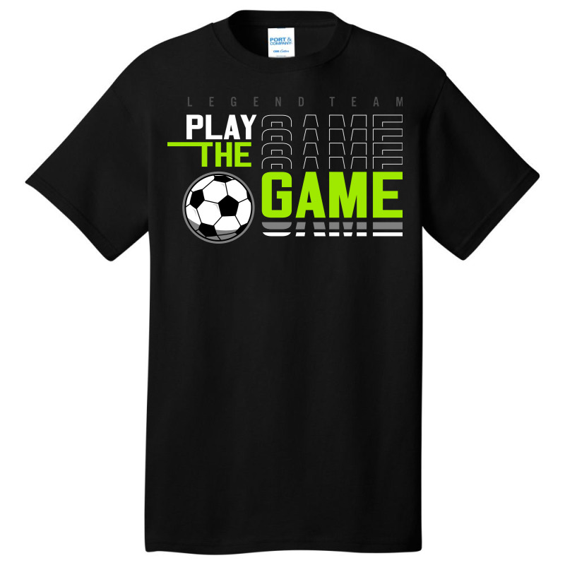 Vector Play The Game Football Sport, Typography Gr Basic T-shirt | Artistshot