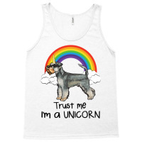 Rainbow Miniature Schnauzer Trust Me Im A Unicorn  Tank Top | Artistshot