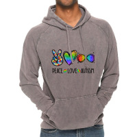 Peace Love Infinity Symbol Cute Autism Awareness G Vintage Hoodie | Artistshot