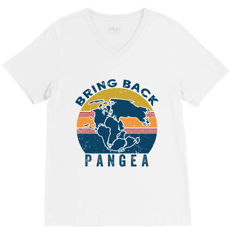 Retro Vintage Bring Back Pangea Funny Geologist Ge V-Neck Tee by LamiyaAlejo | Artistshot