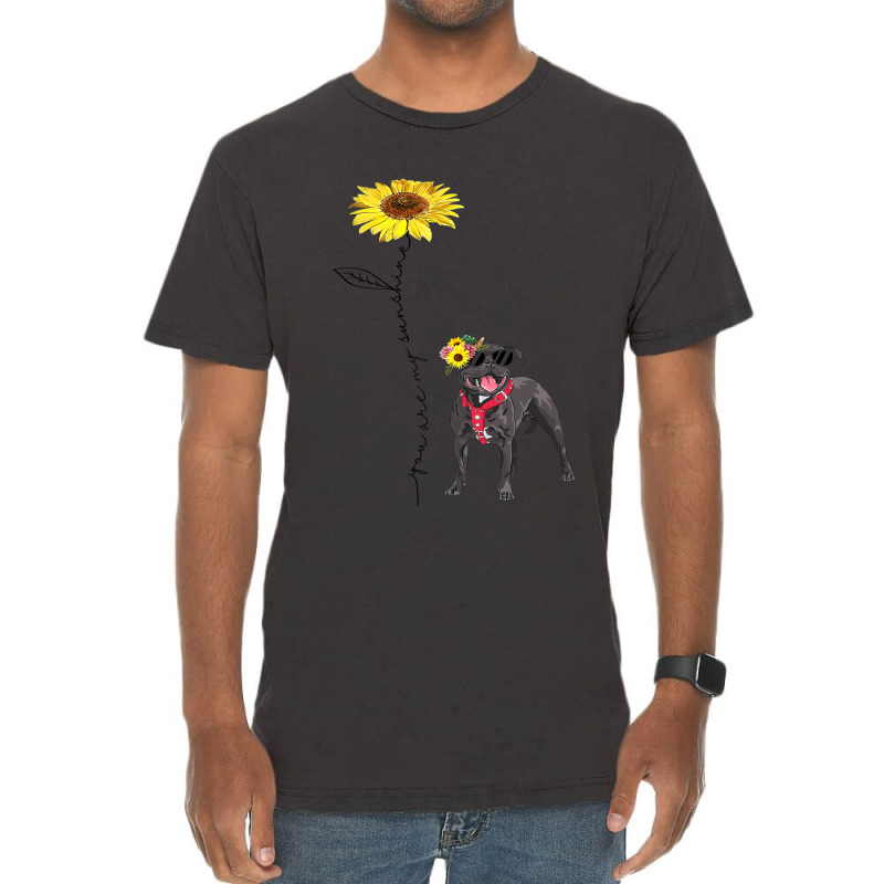 Staffordshire Bull Terrier My Friends My Sunshine Vintage T-Shirt by RaiyaHored | Artistshot