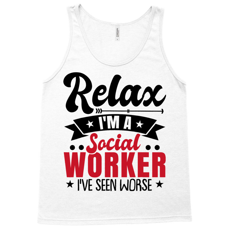 Social Worker Funny Tank Top by YadrielCarballo | Artistshot