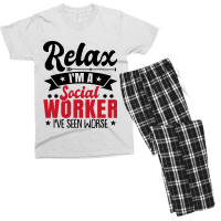 Social Worker Funny Men's T-shirt Pajama Set | Artistshot