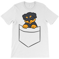 Rottweiler Dog In A Pocket Cute Pocket Rottweiler T-shirt | Artistshot