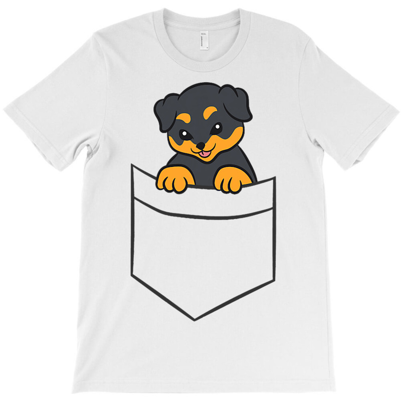 Rottweiler Dog In A Pocket Cute Pocket Rottweiler T-shirt | Artistshot