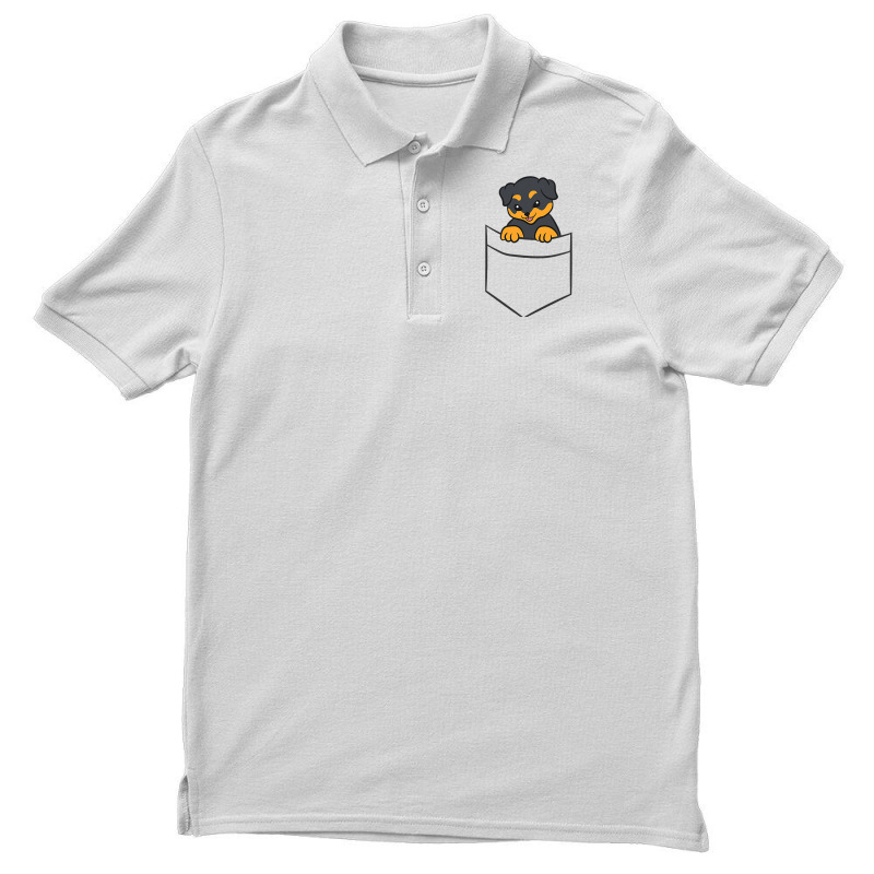 Rottweiler Dog In A Pocket Cute Pocket Rottweiler Men's Polo Shirt | Artistshot