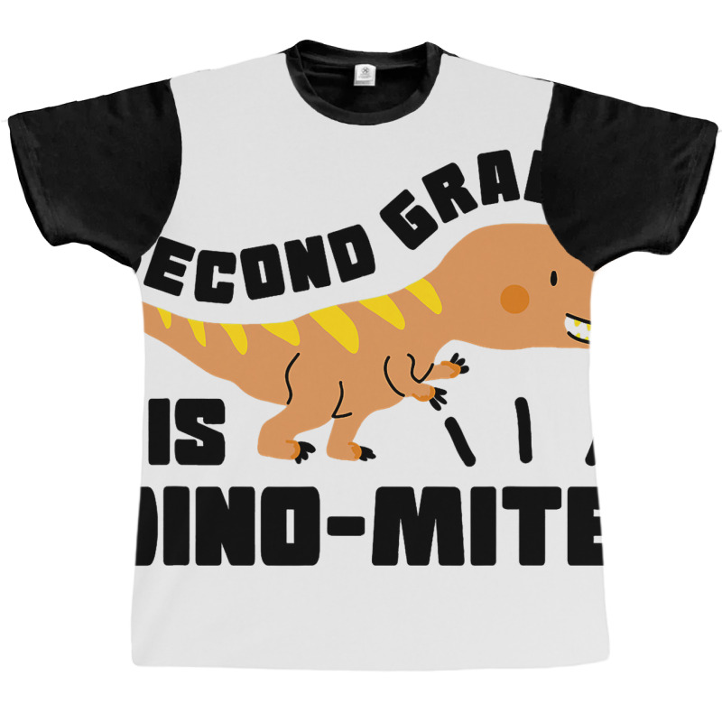 Second Grade Is Dinomite Dinosaur Teacher 1 Graphic T-shirt | Artistshot