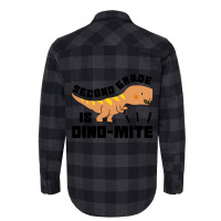 Second Grade Is Dinomite Dinosaur Teacher 1 Flannel Shirt | Artistshot