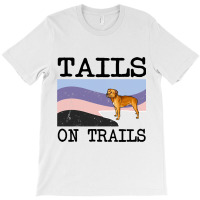 Staffordshire Bull Terrier Tails On Trails Funny D T-shirt | Artistshot