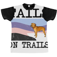 Staffordshire Bull Terrier Tails On Trails Funny D Graphic T-shirt | Artistshot