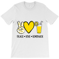 Peace Love Lemonade Funny Lemon T-shirt | Artistshot