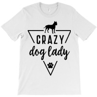 Staffordshire Crazy Dog Lady Mom Paw Print Puppy C T-shirt | Artistshot