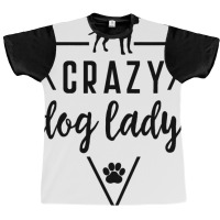 Staffordshire Crazy Dog Lady Mom Paw Print Puppy C Graphic T-shirt | Artistshot