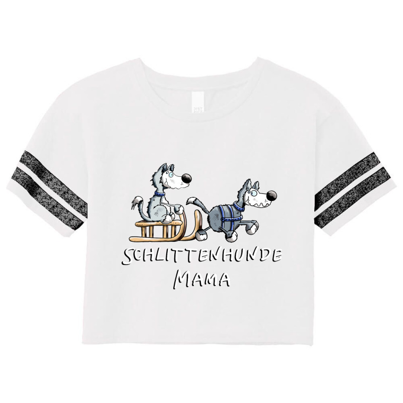 Sleigh Dog Mama I Husky Malamute Woman Gift Scorecard Crop Tee by CalliopeEasley | Artistshot