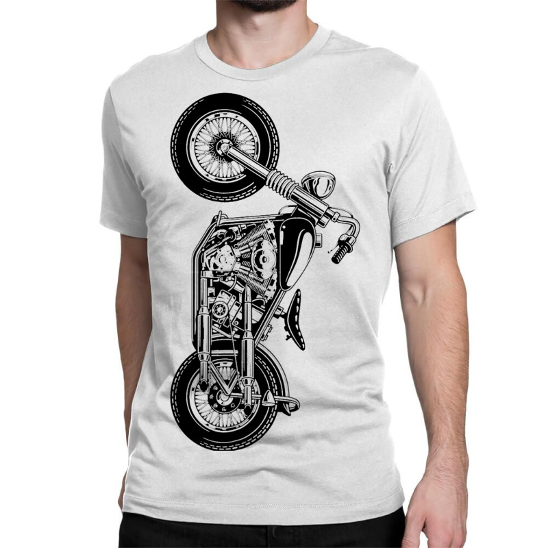 Retro Vintage Motorcyclist Shirt Motorcross Biker  Classic T-shirt | Artistshot