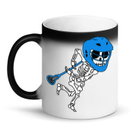 Skeleton Goalie Stick Halloween Funny Lacrosse Eas Magic Mug | Artistshot