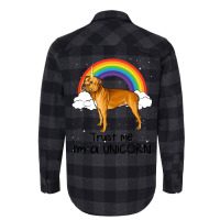 Rainbow Staffordshire Bull Terrier Trust Me Im A U Flannel Shirt | Artistshot