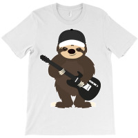 Sloth Guitar Band Member Animal Music Shirt T-shirt | Artistshot