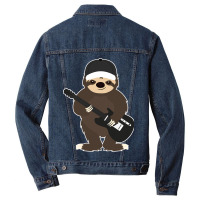 Sloth Guitar Band Member Animal Music Shirt Men Denim Jacket | Artistshot