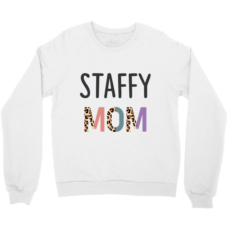 Staffy Mom American Staffordshire Terrier Lover Gi Crewneck Sweatshirt | Artistshot