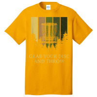 Grab Disc And Throw Disc Golf Outdoor Game Funny Golfer Basic T-shirt | Artistshot