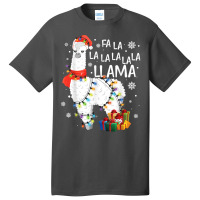 Fa La La Llama Funny Christmas Christmas Lllama Lover Basic T-shirt | Artistshot