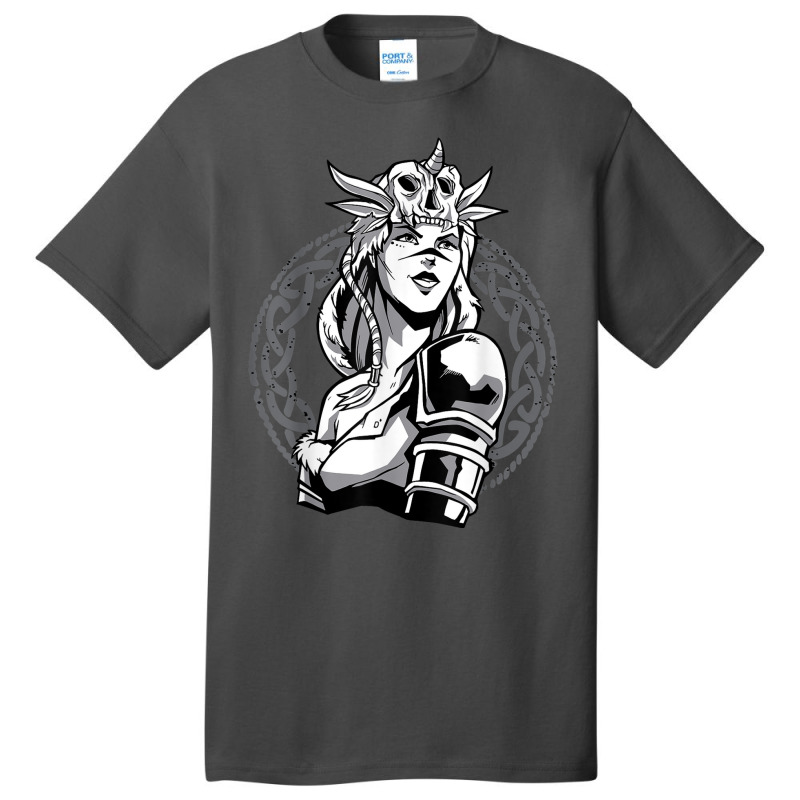 Viking Scandinavia Fighter Ornament Woman Warrior Basic T-shirt | Artistshot