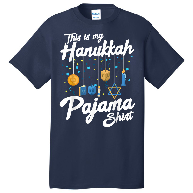 Hanukkah Pajama Dreidel Toy Boys Girls Jewish Christmas Basic T-shirt | Artistshot