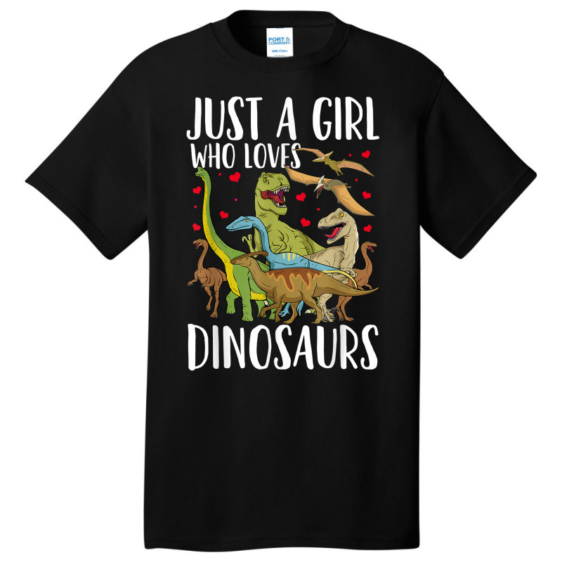 Dinosaur Just A Girl Who Loves Dinosaurs Brachiosaurus T Shirt Basic T-shirt | Artistshot