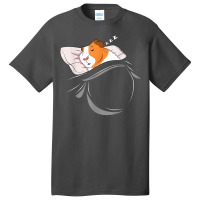 Guinea Pig Sleeping Cavy Nap Pjs Outfit Gift Guinea Pig Basic T-shirt | Artistshot