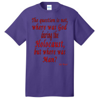 Where Was Man Basic T-shirt | Artistshot