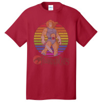 Thundercats Lion-o Rainbow Sunset Poster Basic T-shirt | Artistshot