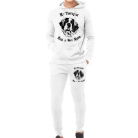 Saint Bernard Dog My Therapist Has A Wet Nose Hoodie & Jogger Set | Artistshot