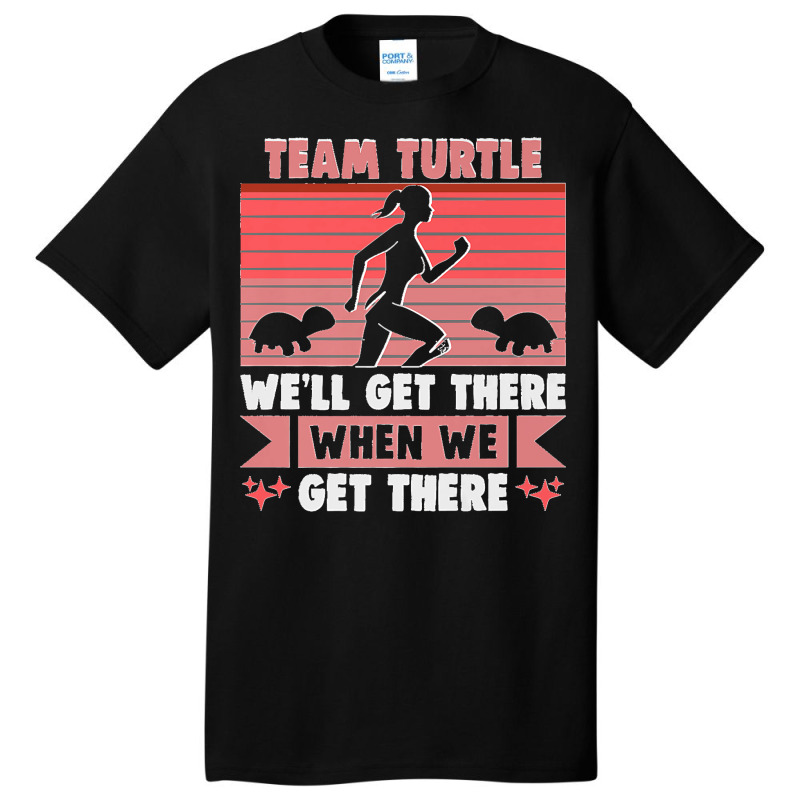 Team Turtle We'll Get There Running Marathon Runner Premium Basic T-shirt by cm-arts | Artistshot