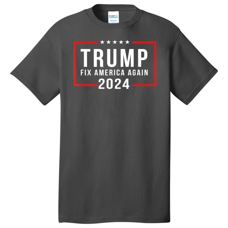 Trump 2024 Fix America Again Donald Trump 2024 Basic T-shirt | Artistshot